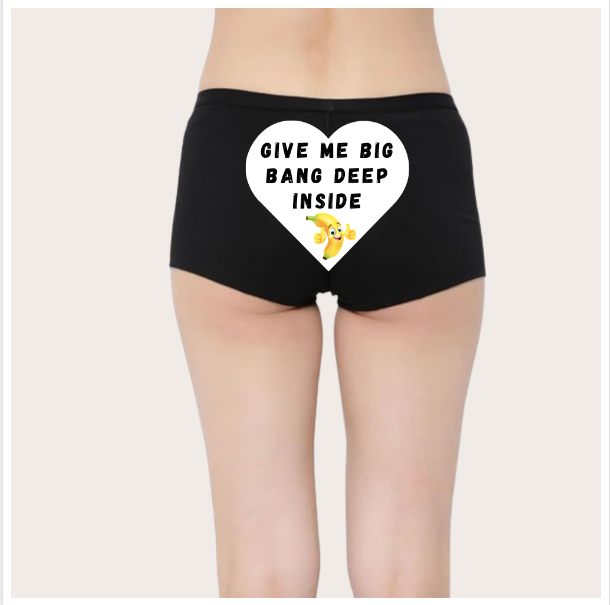 Naughty Quotes Printed Panties