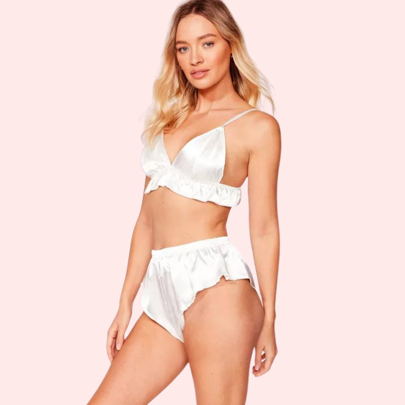 Fleur de Soie Pure Silk Satin Bra Set – Wild Berries Intimates