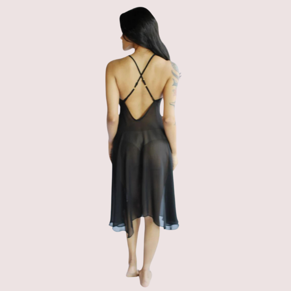 Blushing Bride Sheer Nightgown – Plus Size